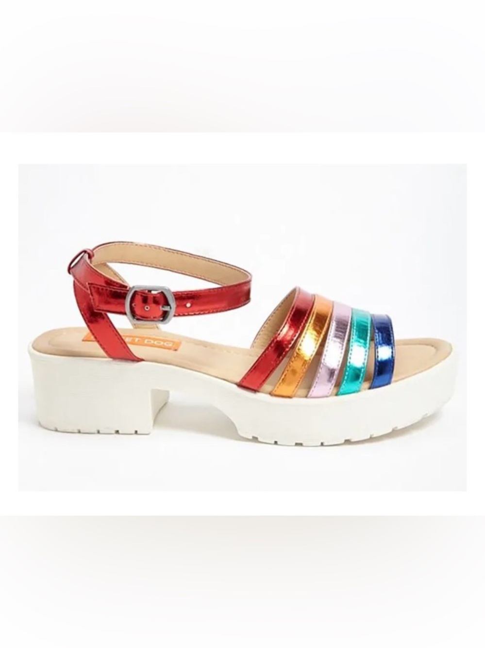 Rocket Dog rainbow platform sandals